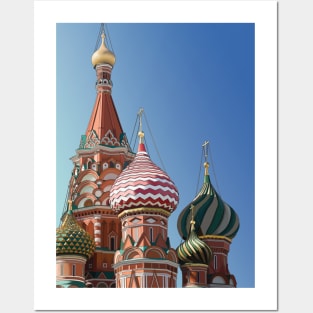 Saint Basil's Cathedral Digital Painting Posters and Art